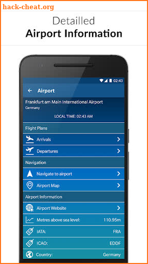 Paris CDG Airport Guide - Flight information screenshot