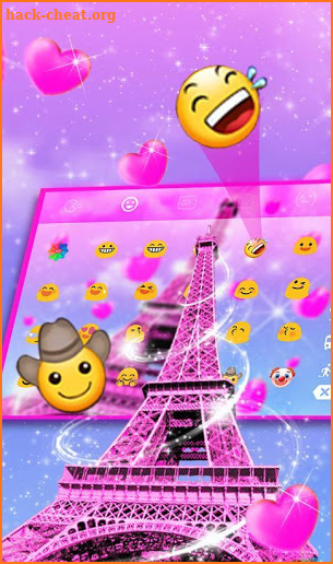 Paris Love Keyboard Theme screenshot