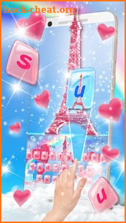 Paris Love Theme Keyboard screenshot