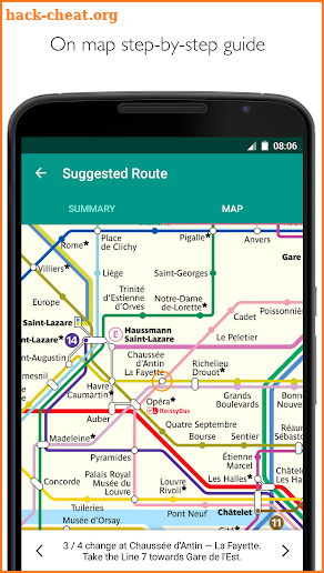 Paris Metro – official metro map and train times screenshot
