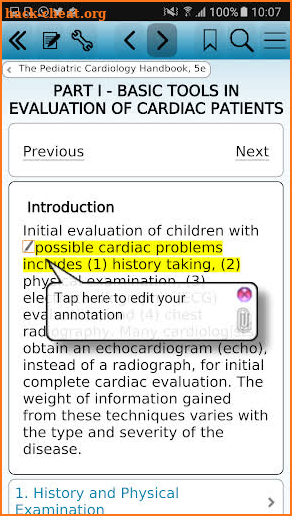 Park Pediatr Cardio Handbook 5 screenshot