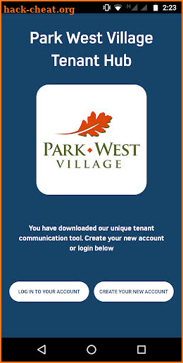 Park West Village Tenant Hub screenshot