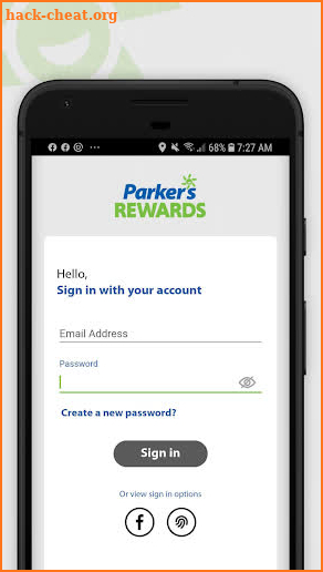 Parker's Rewards screenshot