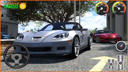 Parking Corvette ZR1 - City Car Driving screenshot