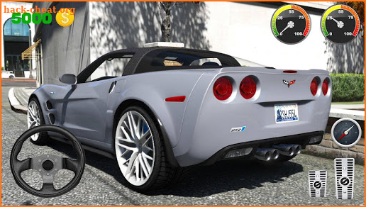 Parking Corvette ZR1 - City Car Driving screenshot
