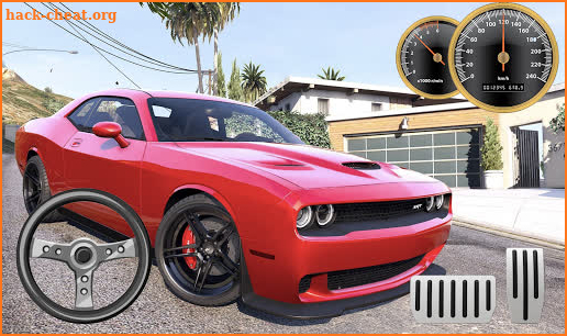 Parking Dodge Challenger City Driver screenshot