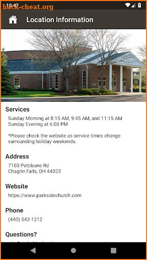 Parkside Church screenshot