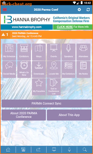 PARMA Conferences screenshot