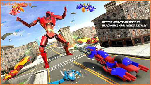 Parrot Robot Transforme: Robot Bike Games screenshot