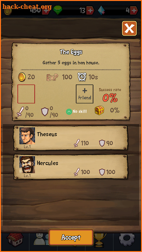 Part time jobs for Heroes screenshot