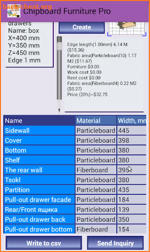 Particle Board Furniture PRO screenshot