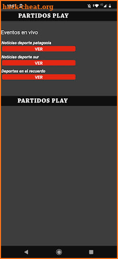 Partidos Play TV fútbol Player screenshot