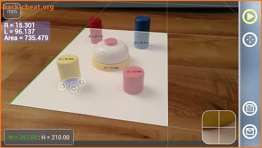 Partometer3D - camera measure screenshot