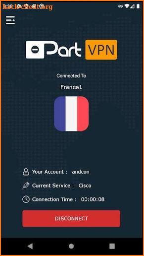 PartVpn screenshot
