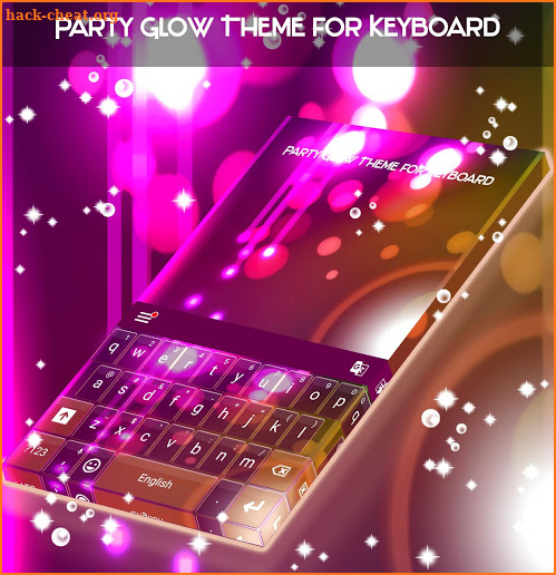 Party Glow Theme for Keyboard screenshot