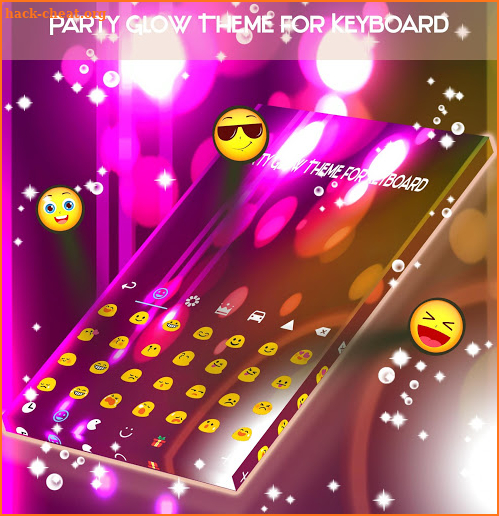 Party Glow Theme for Keyboard screenshot