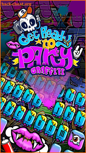 Party Graffiti Keyboard Theme screenshot