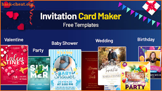 Party Invitation Cards Maker screenshot