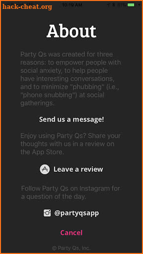 Party Qs - The #1 Questions App for Conversations screenshot