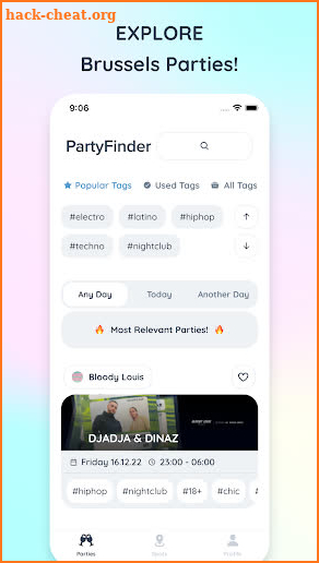 PartyFinder screenshot
