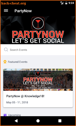 PartyNow @ Knowledge screenshot