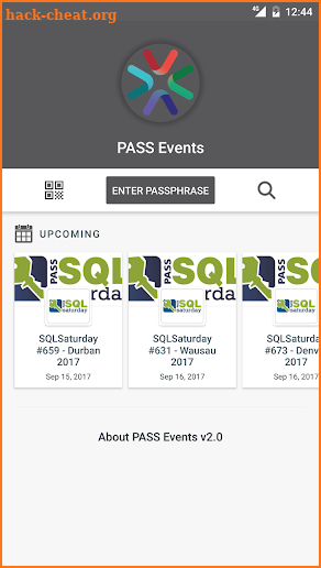 PASS Events screenshot