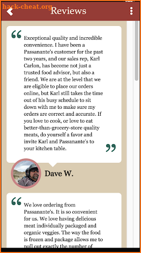 Passanante's Home Food Service Consultants screenshot