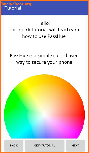 PassHue Experiment screenshot