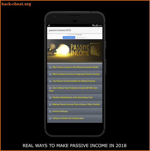 Passive Income ideas 2018 screenshot