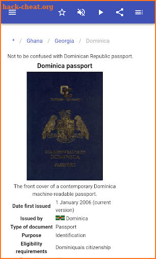 Passport screenshot