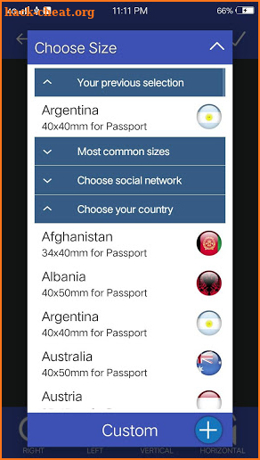 Passport Size Photo Editor screenshot