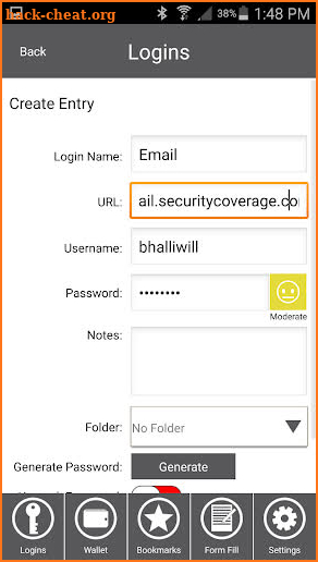 Password Genie Data Protection screenshot