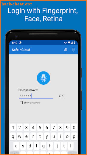 Password Manager SafeInCloud screenshot