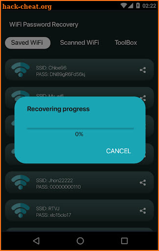 Password Recovery WIFI 2021 screenshot