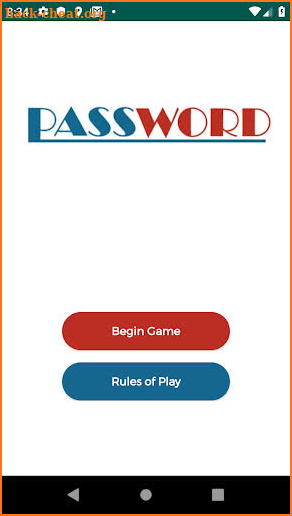 Password Word Association Game screenshot