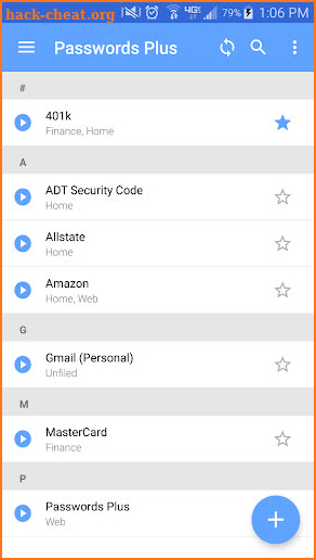 Passwords Plus Password Mgr screenshot