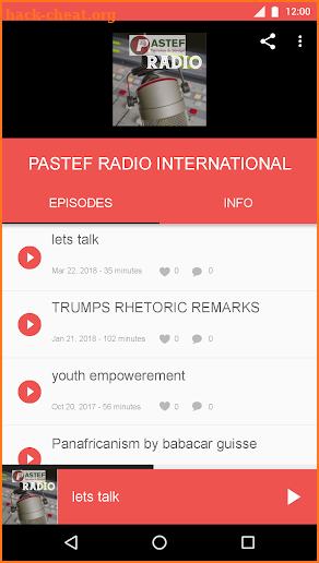 PASTEF RADIO INTERNATIONAL screenshot