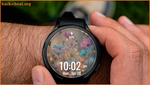 Pastel Floral Watch Face screenshot