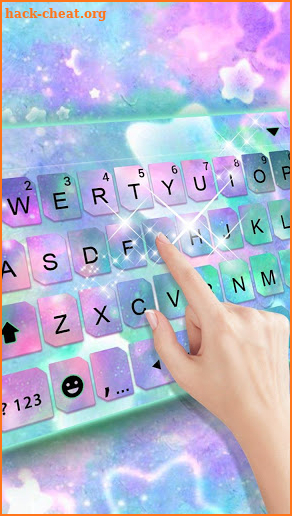 Pastel Galaxy Colors Keyboard Theme screenshot