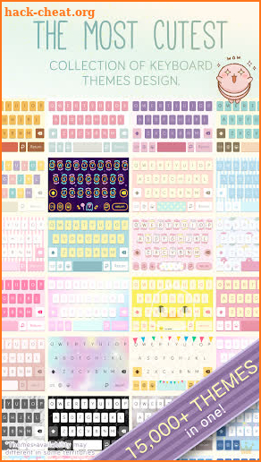 Pastel Keyboard Themes Color screenshot