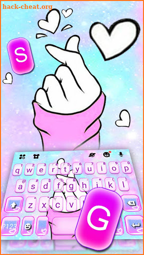 Pastel Love Keyboard Theme screenshot