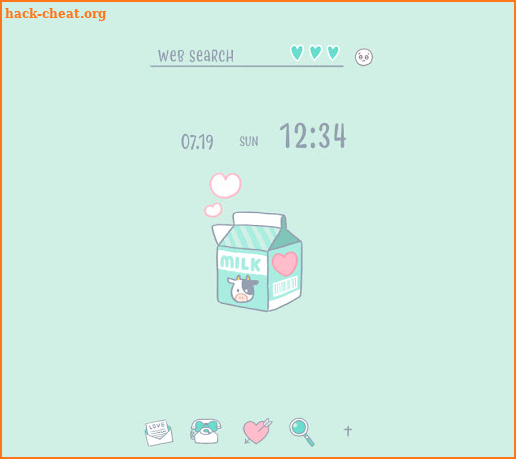 Pastel Milk Theme +HOME screenshot
