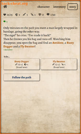 Path of Adventure - Text-based roguelike screenshot