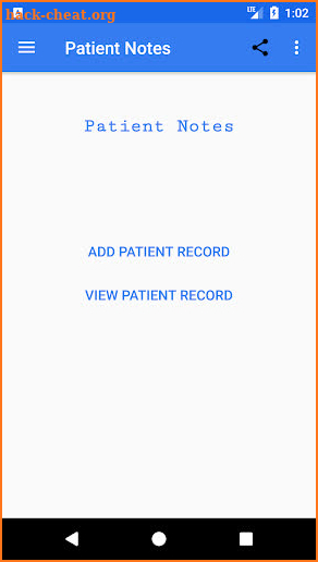 Patient Notes screenshot