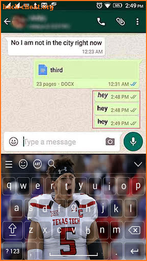 Patrick Mahomes NFL Keyboard Theme 2020 For Fans screenshot