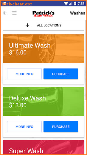 Patrick's Auto Wash screenshot