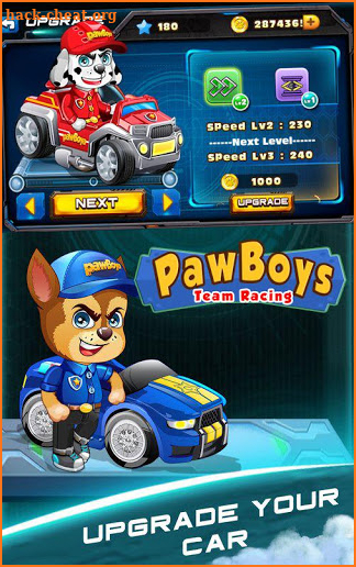 Paw boys team racing screenshot