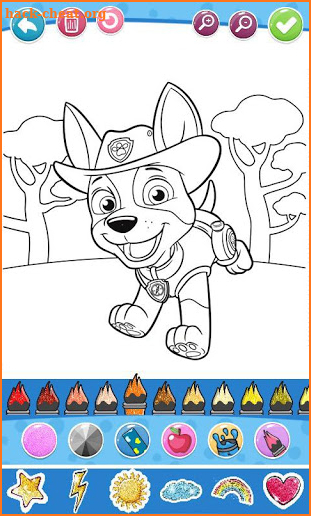 Paw Coloring Book for Puppy patrol Cartoon Kids screenshot