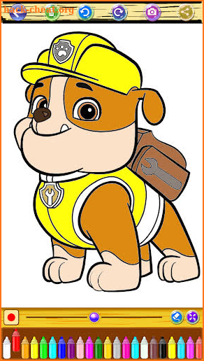 Paw Hero Puppy Patrol Coloring Game screenshot