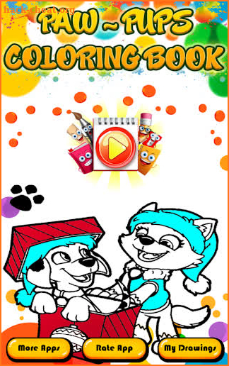 Paw Pappy Education Coloring Book For Patrol screenshot